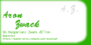 aron zwack business card